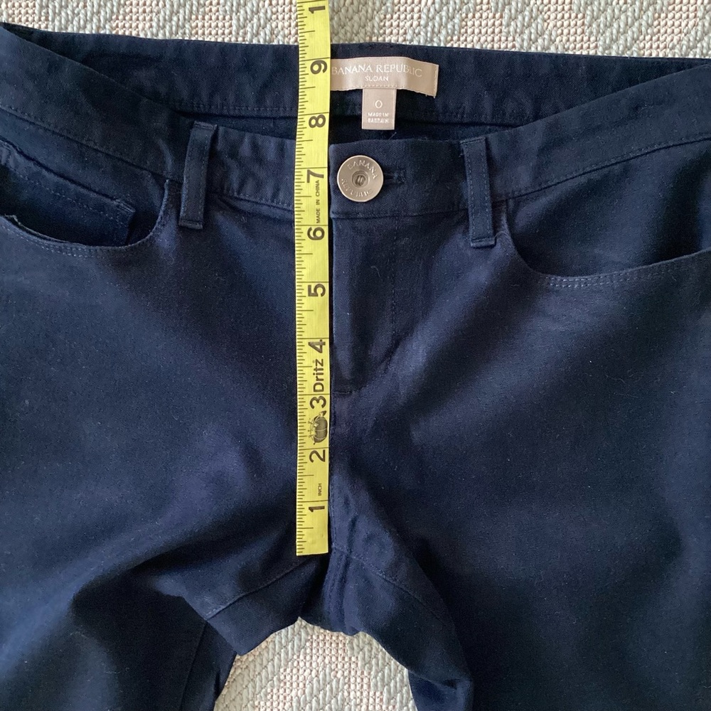 Banana Republic Navy Sloan Pants Size 0 - Picture 8 of 11
